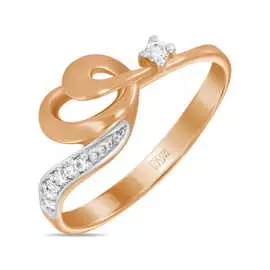 Золотое кольцо c бриллиантами