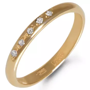 Золотое кольцо c бриллиантами