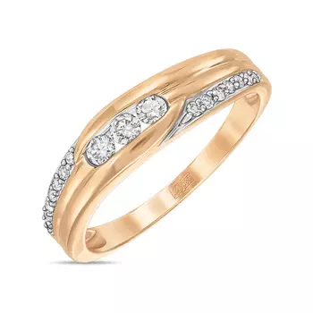 Золотое кольцо c бриллиантами