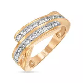 Золотое кольцо c бриллиантами