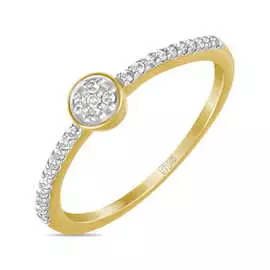 Золотое кольцо c бриллиантами