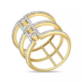 Золотое кольцо c бриллиантами