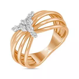 Золотое кольцо c бриллиантами