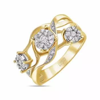 Золотое кольцо c бриллиантами