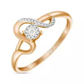 Золотое кольцо c бриллиантами