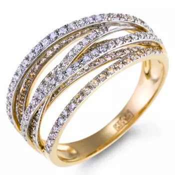 Золотое кольцо c бриллиантами