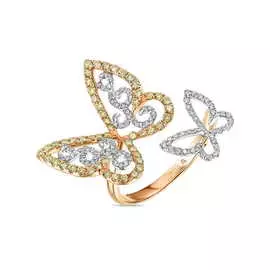 Золотое кольцо c бриллиантами