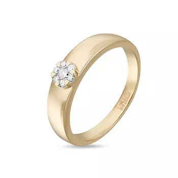 Золотое кольцо c бриллиантами