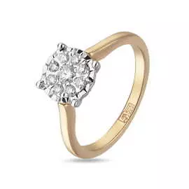 Золотое кольцо c бриллиантами