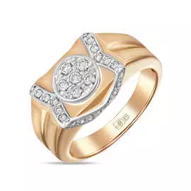 Золотое кольцо c бриллиантами