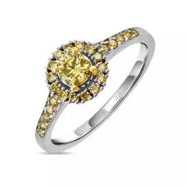 Золотое кольцо c бриллиантами