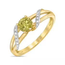 Золотое кольцо c бриллиантами