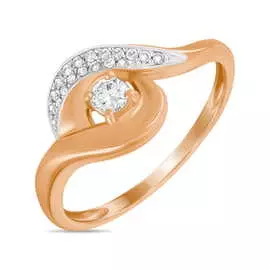 Золотое кольцо c бриллиантами