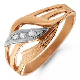 Золотое кольцо c бриллиантами