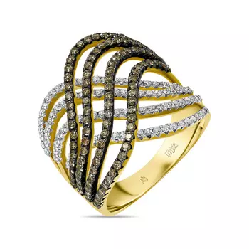 Золотое кольцо c бриллиантами