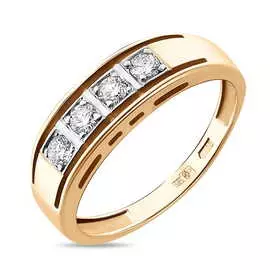 Золотое кольцо c бриллиантами