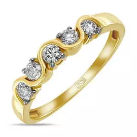 Золотое кольцо c бриллиантами