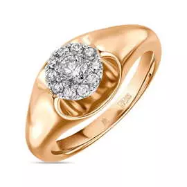 Золотое кольцо c бриллиантами