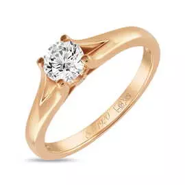 Золотое кольцо c бриллиантами