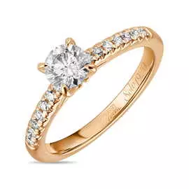 Золотое кольцо c бриллиантами