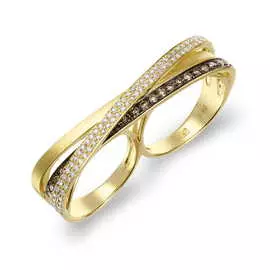 Золотое кольцо c бриллиантами