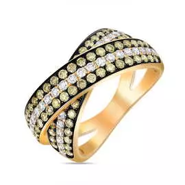 Золотое кольцо c бриллиантами