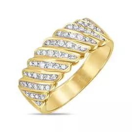 Золотое кольцо c бриллиантами