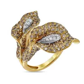 Золотое кольцо c бриллиантами