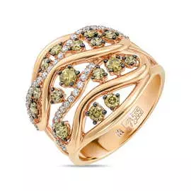 Золотое кольцо c бриллиантами