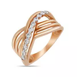 Золотое кольцо c бриллиантами