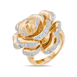 Золотое кольцо c бриллиантами