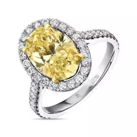 Золотое кольцо c бриллиантами