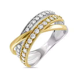 Золотое кольцо c бриллиантами