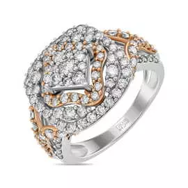 Золотое кольцо c бриллиантами