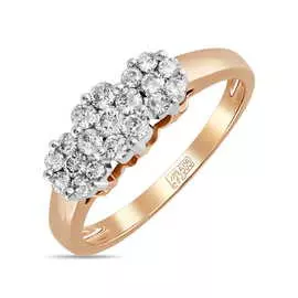 Золотое кольцо c бриллиантами