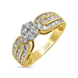 Золотое кольцо c бриллиантами