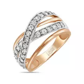 Золотое кольцо c бриллиантами