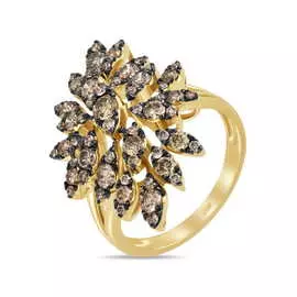 Золотое кольцо c бриллиантами