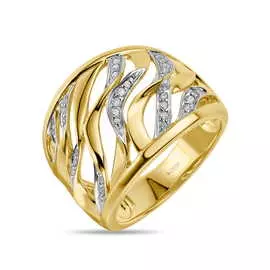 Золотое кольцо c бриллиантами