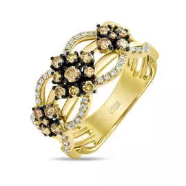 Золотое кольцо c бриллиантами