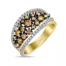 Золотое кольцо c бриллиантами