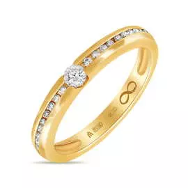 Золотое кольцо c бриллиантами