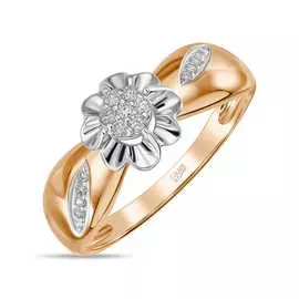 Золотое кольцо c бриллиантами