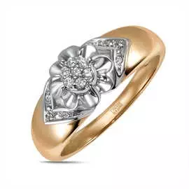 Золотое кольцо c бриллиантами