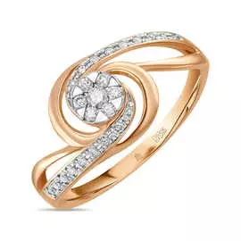 Золотое кольцо c бриллиантами