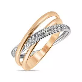 Золотое кольцо c бриллиантами