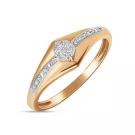 Золотое кольцо c бриллиантами