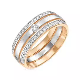 Золотое кольцо c бриллиантами