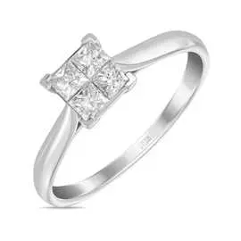 Золотое кольцо c бриллиантами