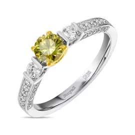 Золотое кольцо c бриллиантами